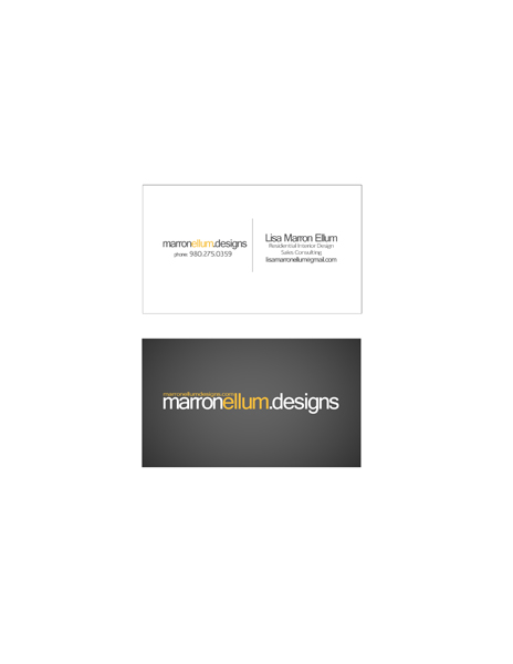 Designed business card